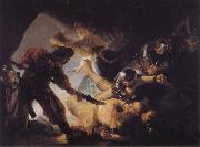 REMBRANDT Harmenszoon van Rijn, The Blinding of Samson